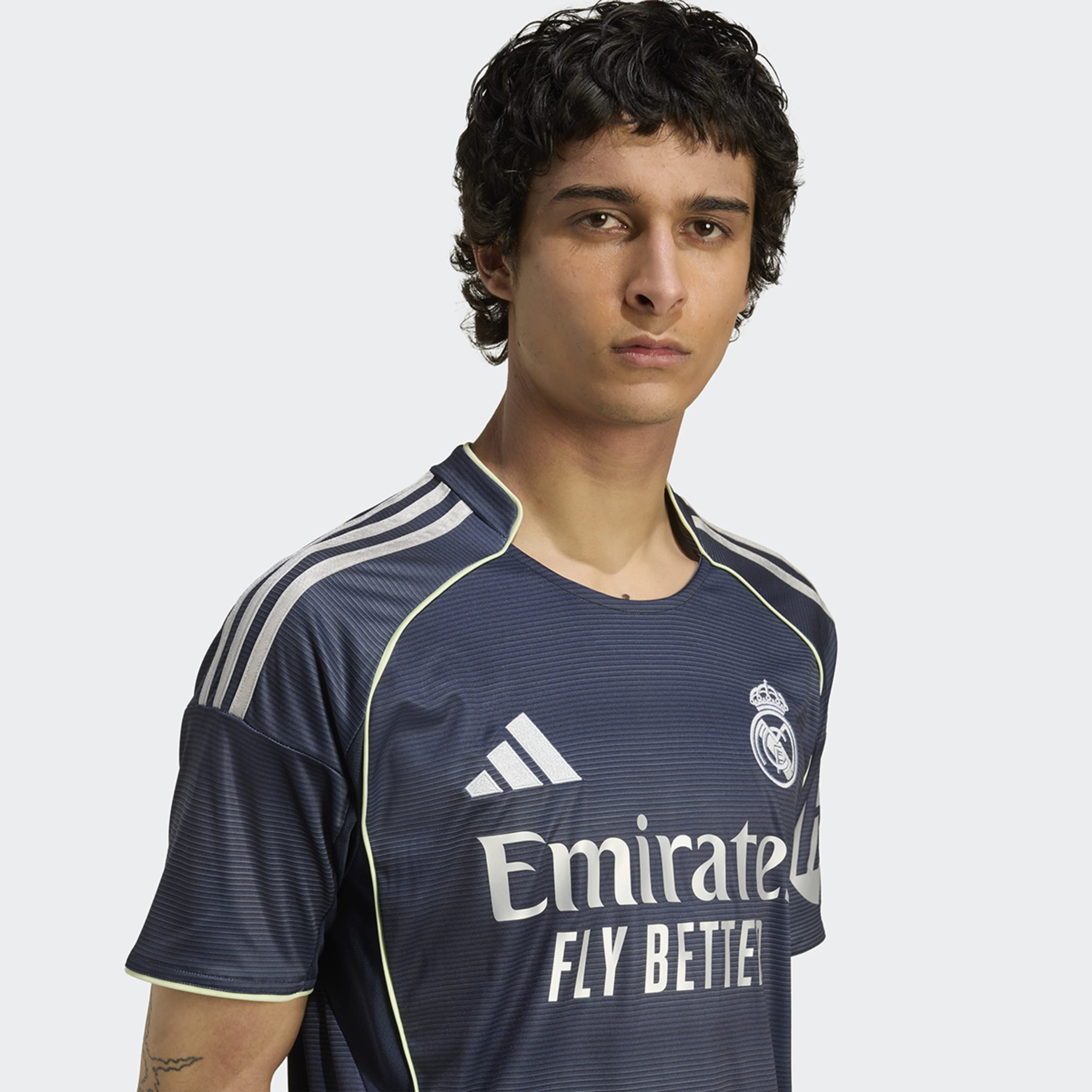 T-shirt de Homem 2.º Equipamento Real Madrid CF 2025-2026 Azul-4