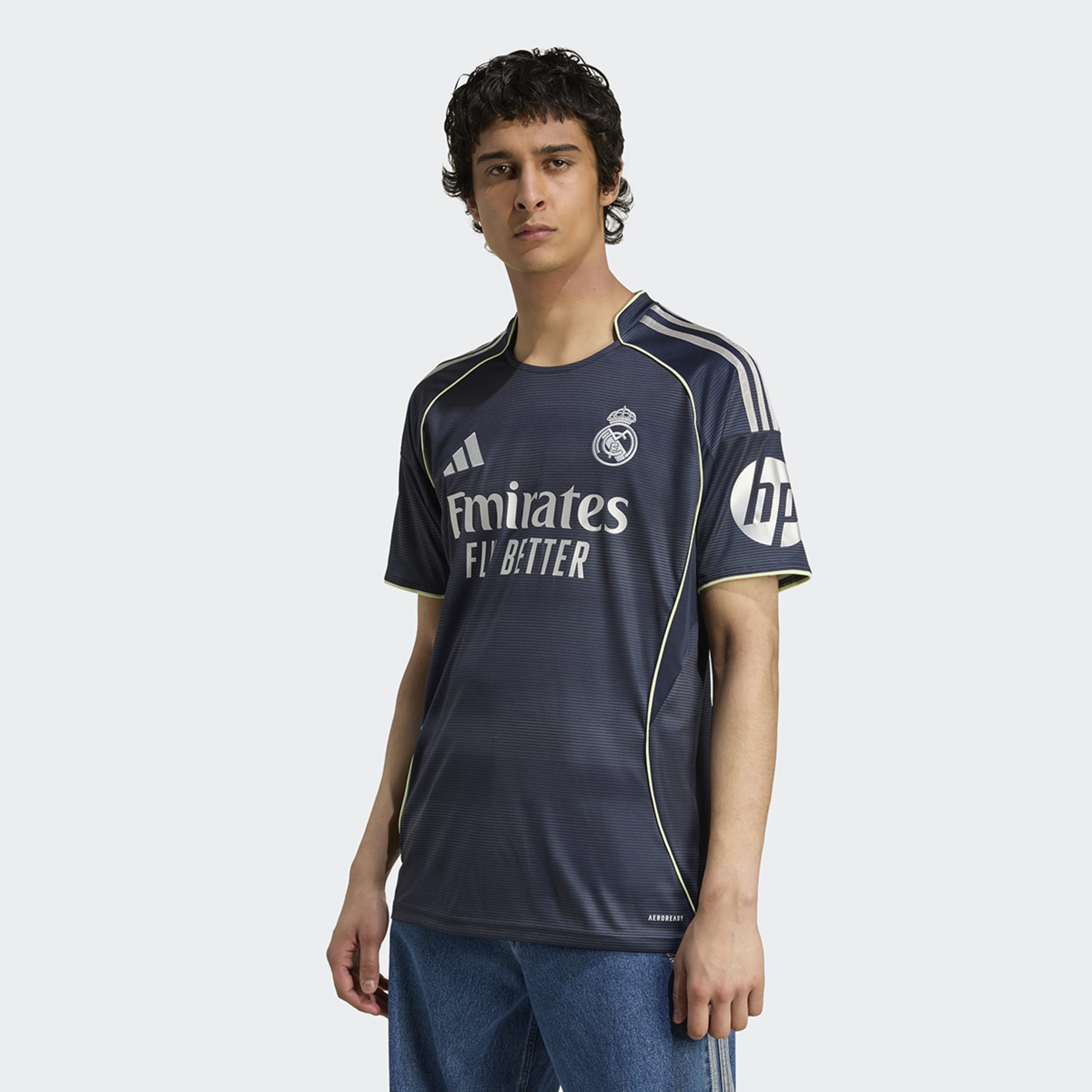 T-shirt de Homem 2.º Equipamento Real Madrid CF 2025-2026 Azul-1