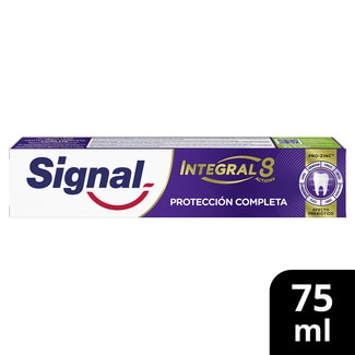 pasta de dientes Integral 8 Actions protección completa pro-zinc con efecto prebiótico tubo 75 ml - Signal