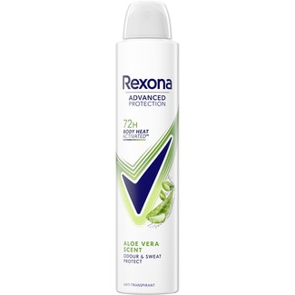 desodorante roll-on Advanced Protection Aloe Vera Scent antitranspirante 72h unisex spray 200 ml 0% alcohol - Rexona