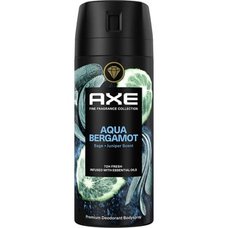 desodorante bodyspray Aqua Bergamot salvia y enebro 72 h spray 150 ml - Axe