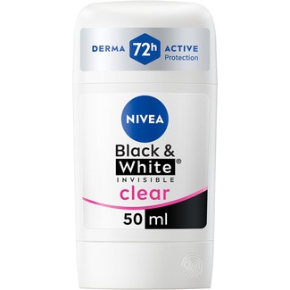 desodorante Black and White Clear 72 h Active protection envase 50 ml - Nivea