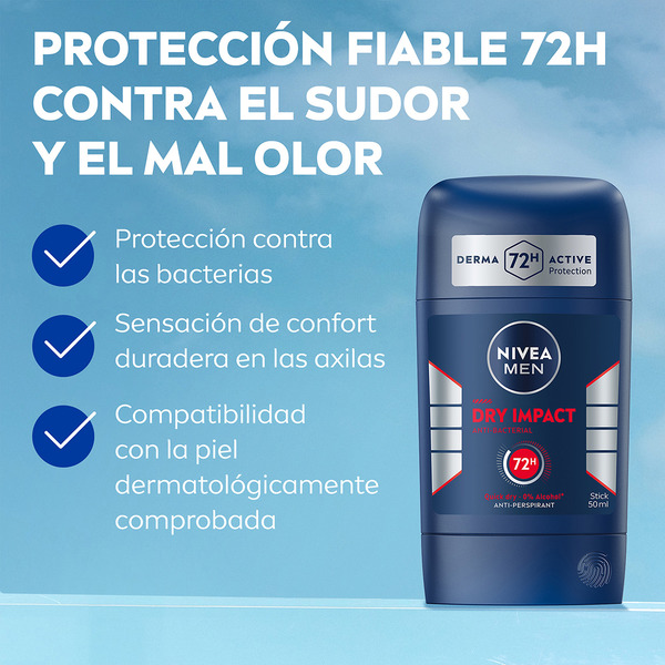 Dry Impact Deostick 72 Stunden Anti-Transpirant Behälter 50 ml