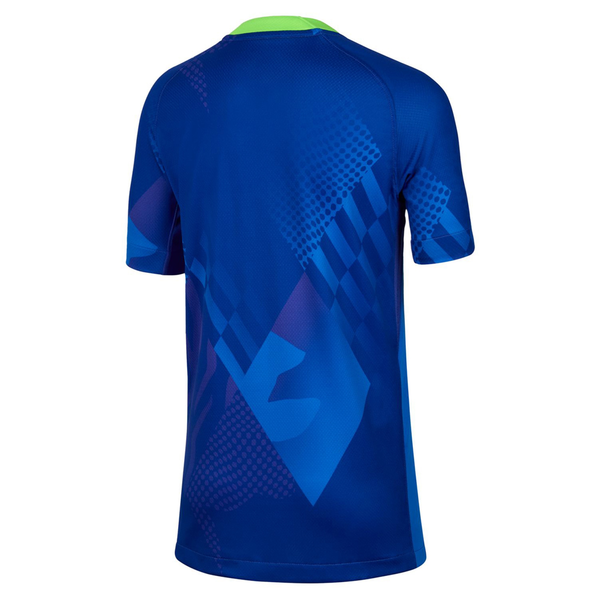 T-shirt de Criança 2.º Equipamento Brasil CBF 2025 Stadium Azul-12