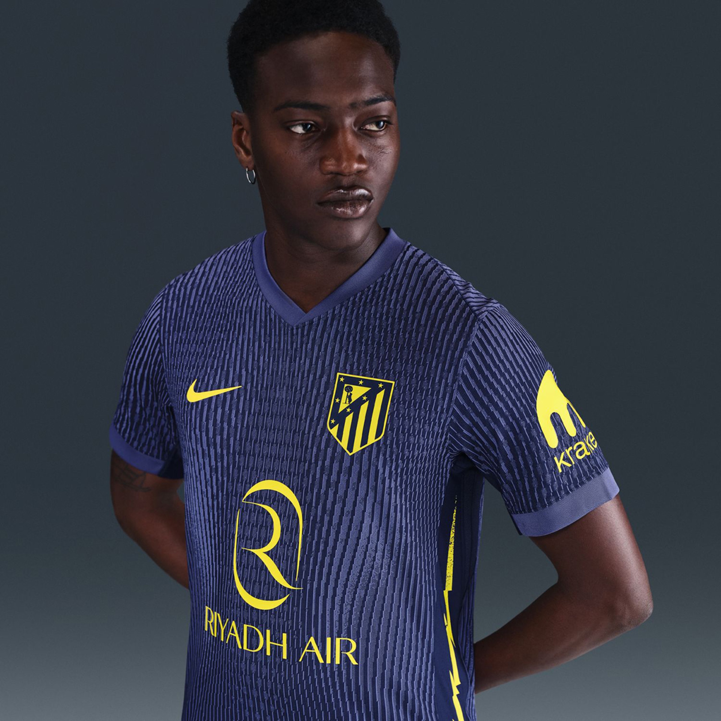 T-shirt de Homem 2.º Equipamento Atlético de Madrid 2025-2026 Match Azul-2