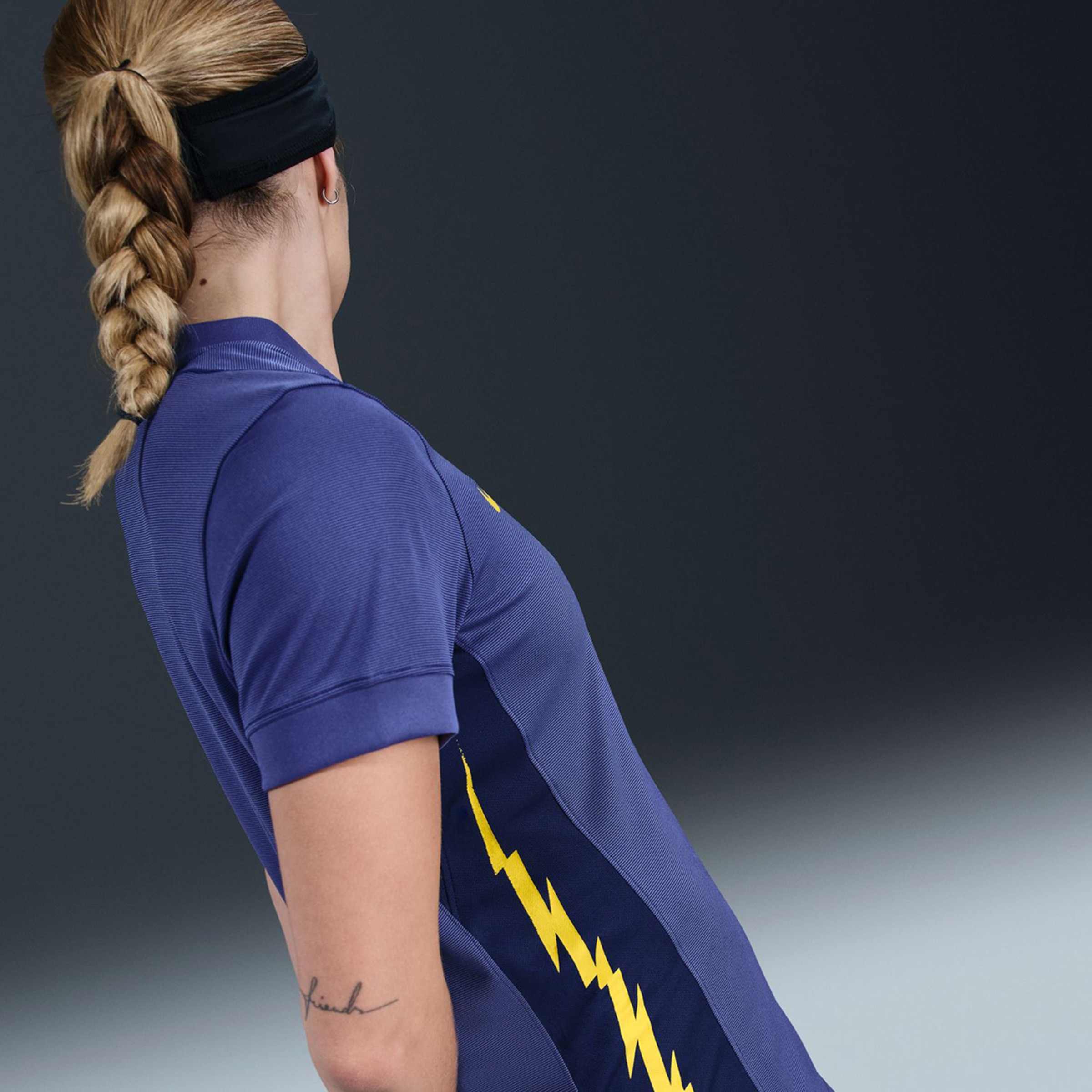 T-shirt de Mulher 2.º Equipamento Atlético de Madrid 2025-2026 Stadium Azul-3