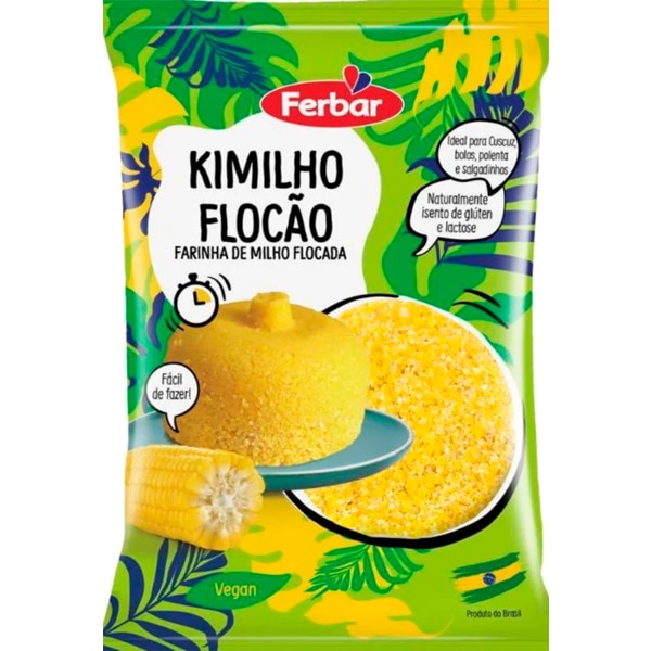Farinha de Milho Flocada embalagem 400 g