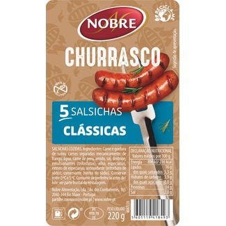 Salsichas Clássicas unidade 220 g - Nobre
