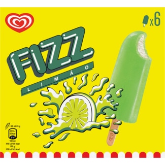 Gelado de Limão Pack 6 unidades embalagem 360 ml - Fizz