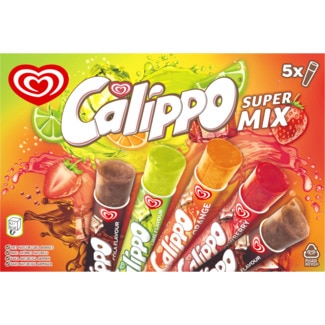 Gelado Calippo Super Mix Pack 5 unidades embalagem 525 ml - Olá