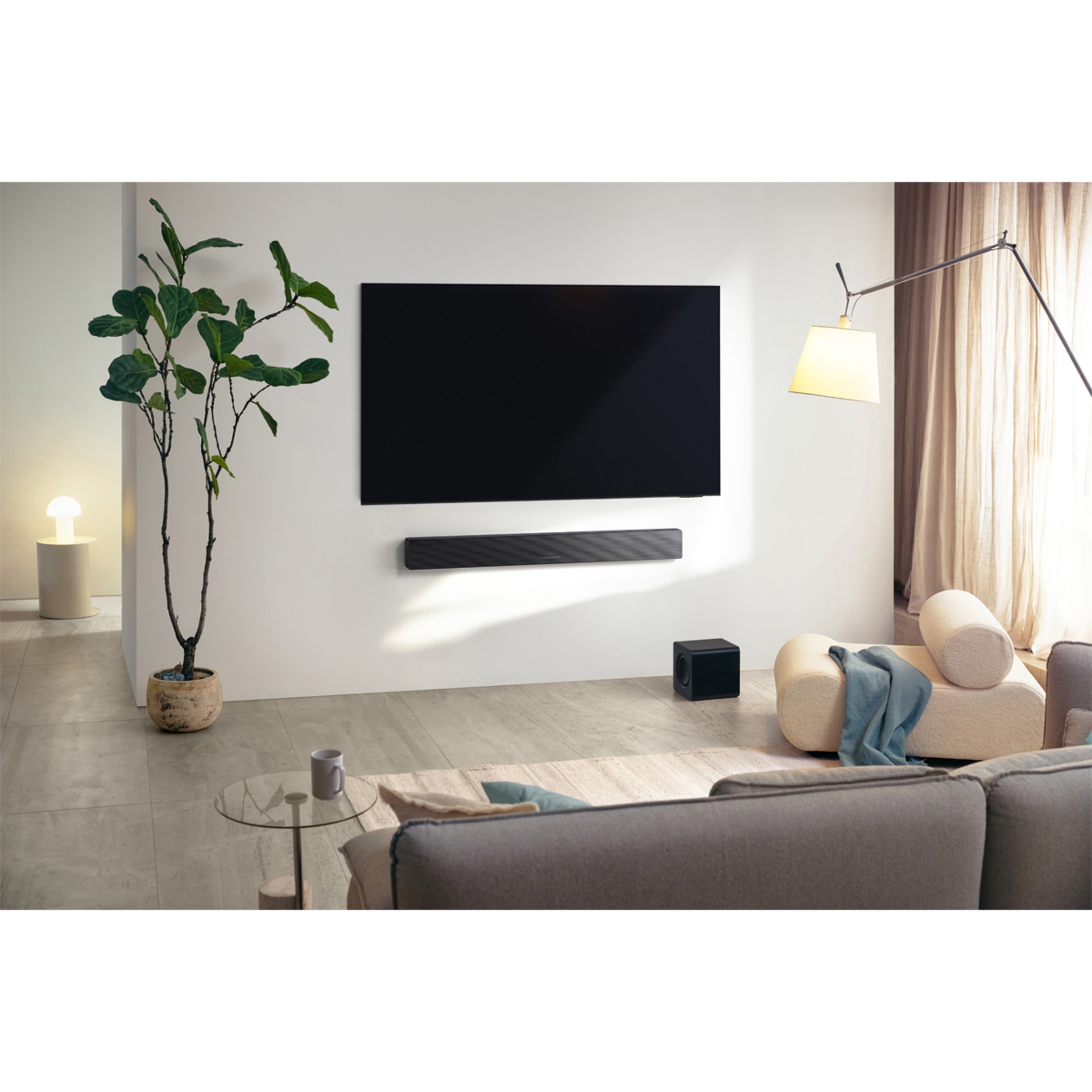 Barra de sonido Samsung 2025 HW-QS700F, Dolby Atmos y DTS Virtual: X, Q-Symphony, 3.1.2 con 9 altavoces, 345W, Subwoofer inalámbrico 6.5" 160W, Wi-Fi Negro-11