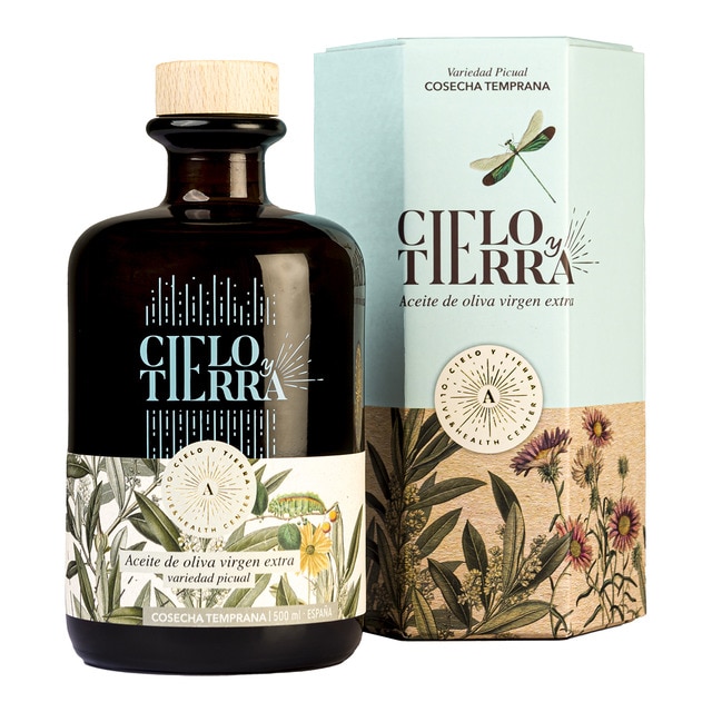 Imagen 0 de Estuche aceite de oliva virgen extra Picual Cielo y Tierra cosecha temprana