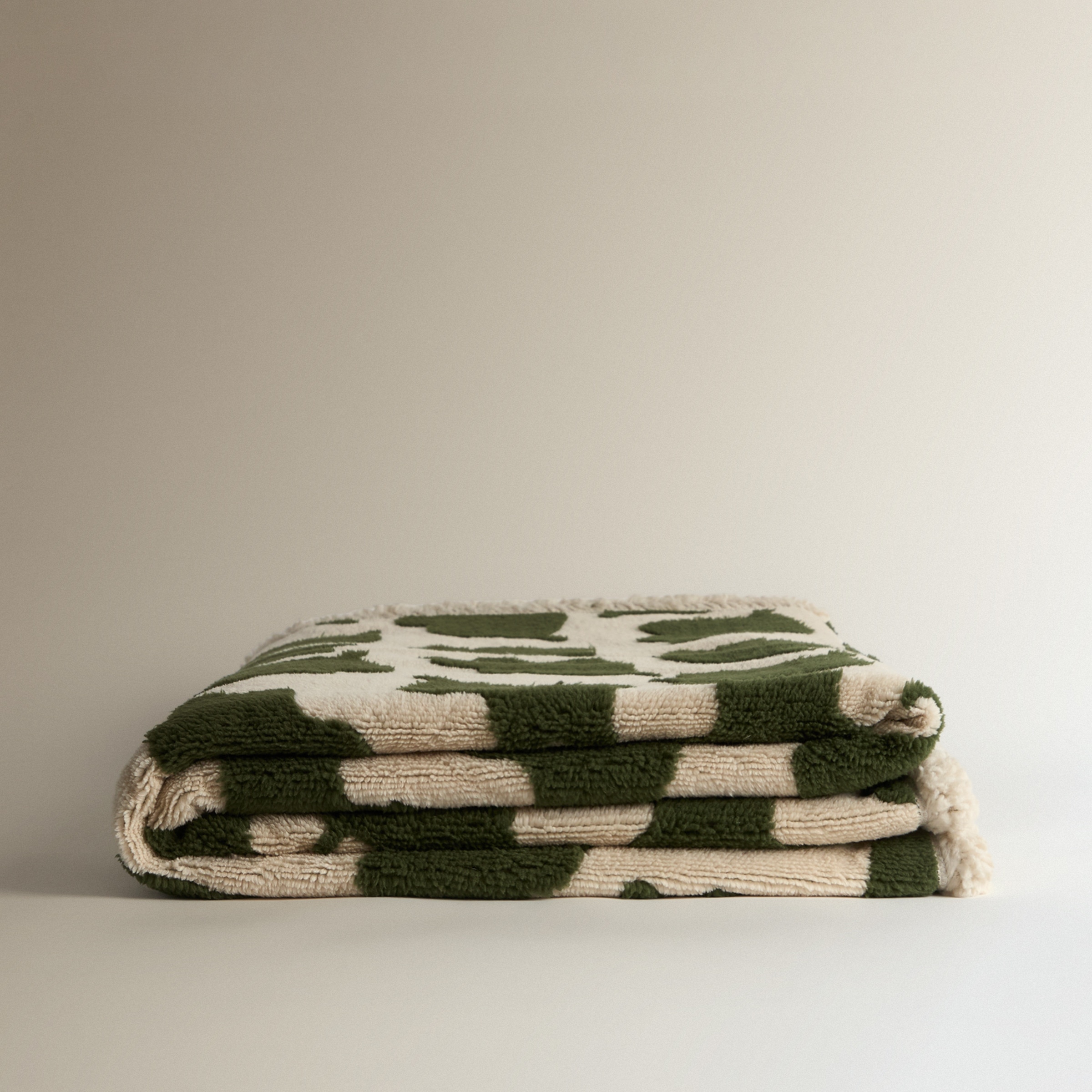 Manta decorativa Bloo Beige-2