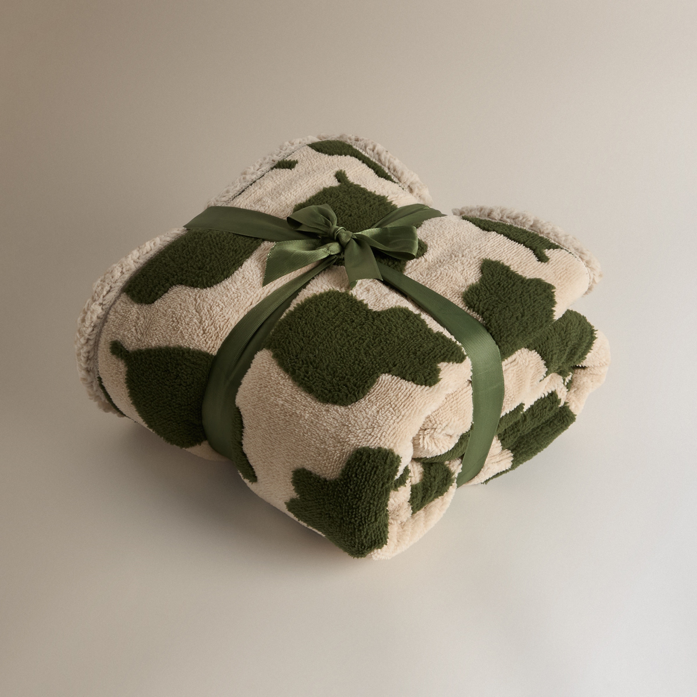 Manta decorativa Bloo Beige-3