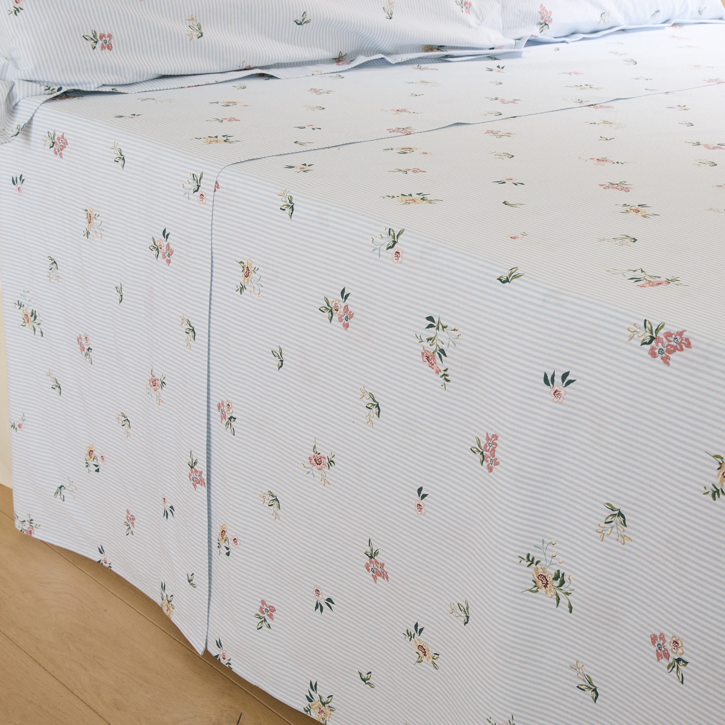 Juego de sábanas algodón Dubois Azul-2