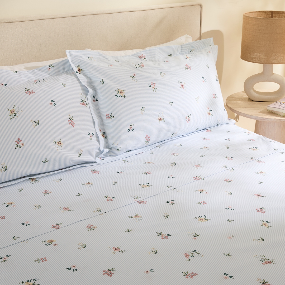 Conjunto de Lençóis de Algodão Dubois Azul-1