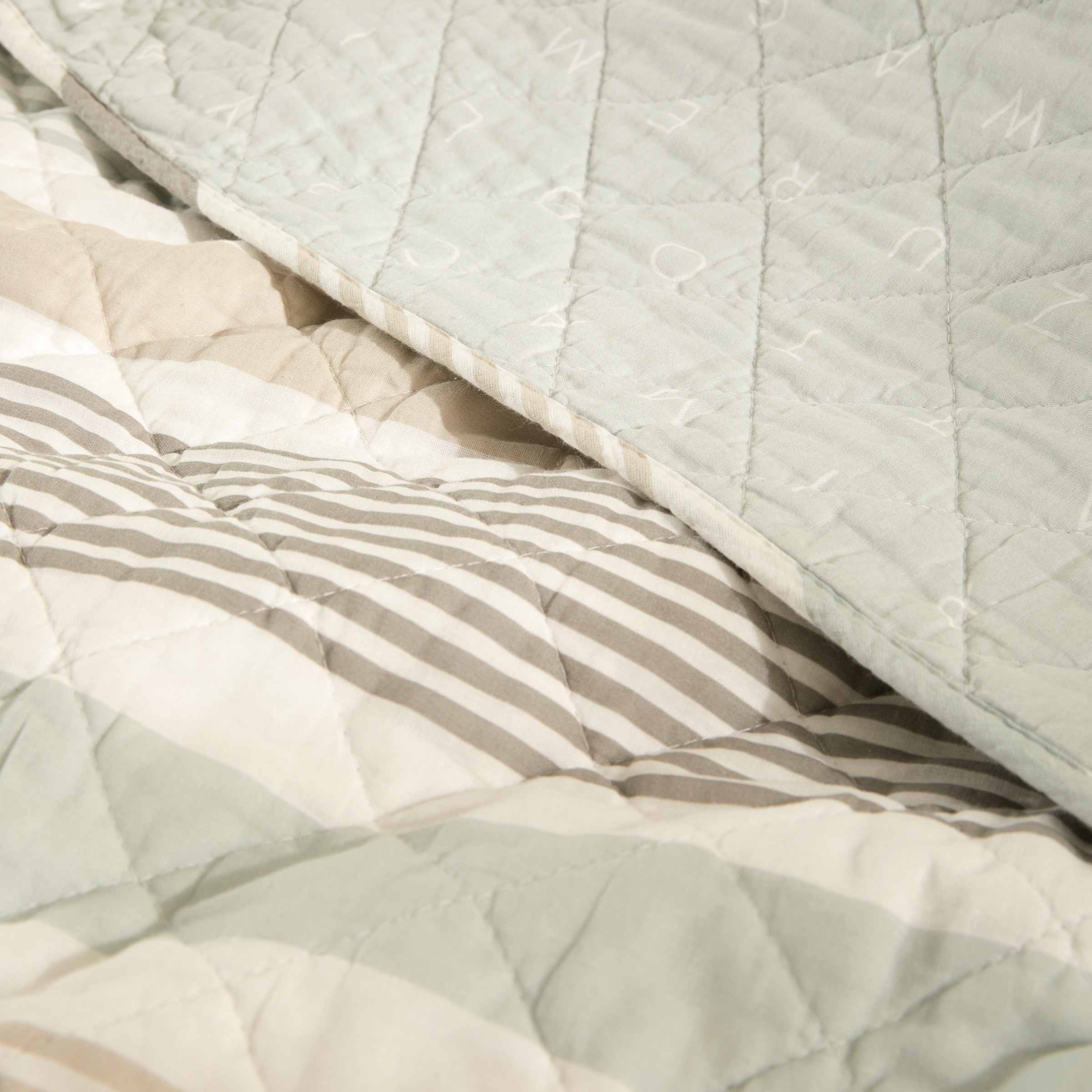 Edredón reversible Coen Basics - El Corte Inglés Verde-3