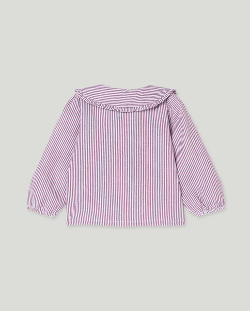 Imagen 0 de Blusa bebé cuello rayas