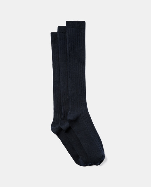 Imagen 0 de Pack 3 calcetines altos canalé de niño