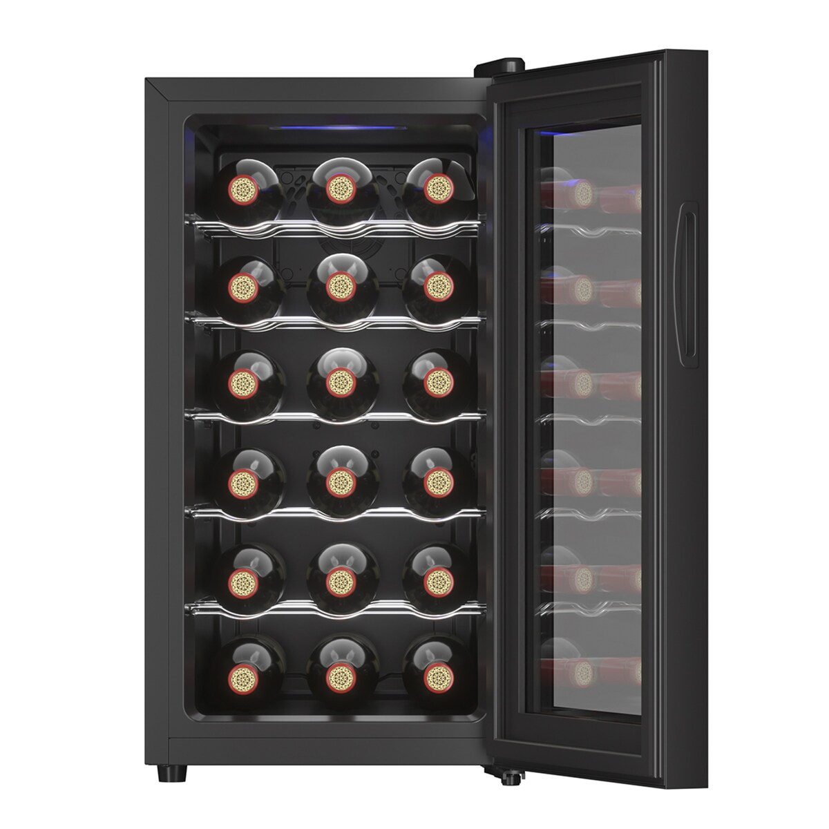 Garrafeira Saivod VS1825 para 18 Garrafas Standard - Preto Preto-4