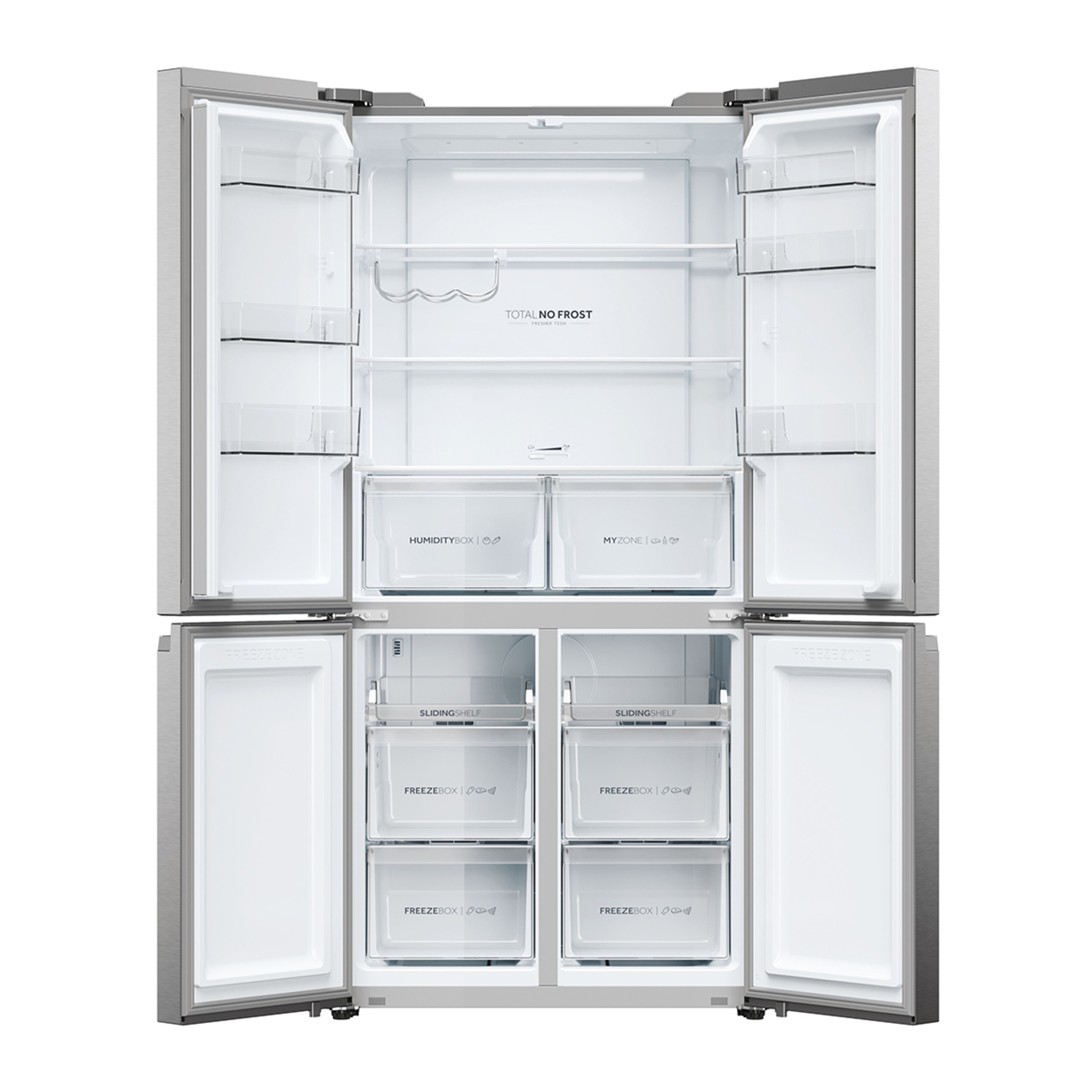 Frigorífico americano Haier Total No Frost MultiDoor Cube 90 Serie 5 - HCR5919ENMP Inox Platino-4
