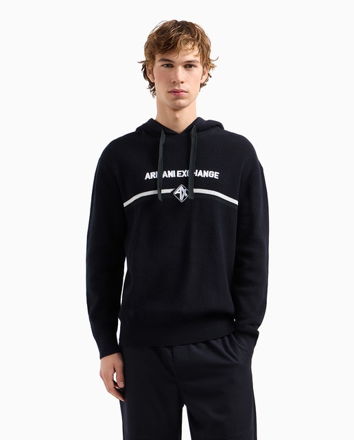 Imagem 0 de Camisola de Malha Estilo Sweatshirt com Capuz