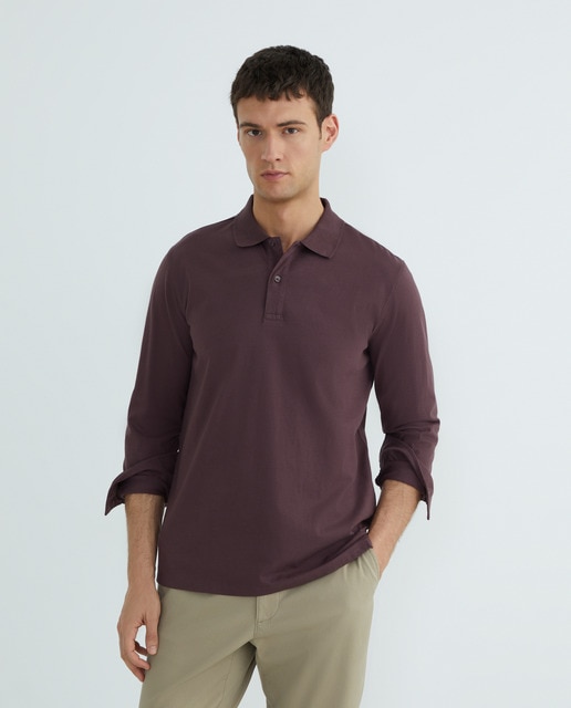 Imagen 0 de Polo de hombre liso lavado puños camiseros