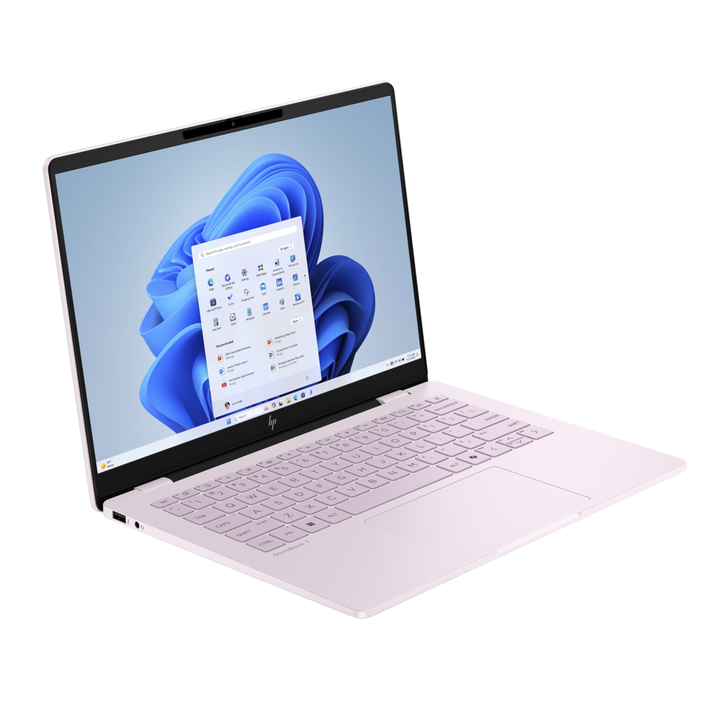 Portátil HP OmniBook 7 14-fr0002ns, Intel Core Ultra 7 EVO-255h, 32GB, 1TB SSD, 14" OLED, W11 Rosa-2
