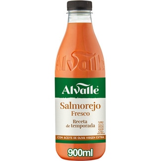 salmorejo fresco receta de temporada con aceite de oliva virgen extra botella 900 ml - Alvalle
