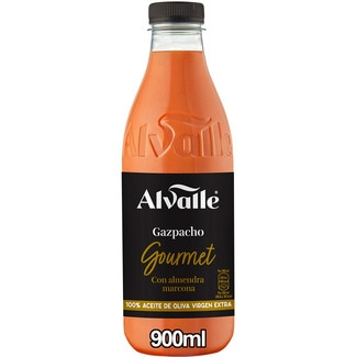 gazpacho Gourmet con almendra marcona 100% aceite de oliva virgen botella 900 ml - Alvalle