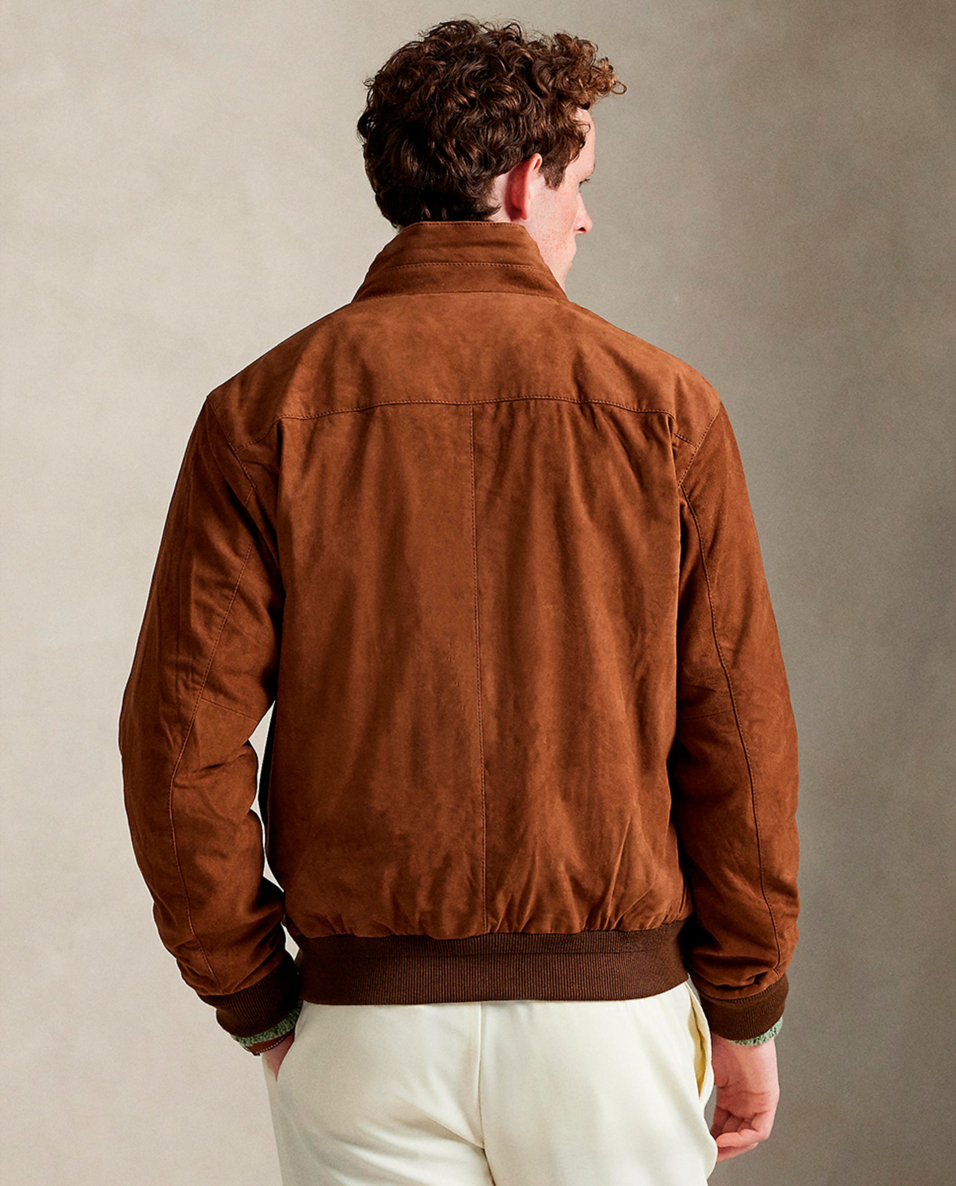 Cazadora de hombre de ante con cierre de cremallera · Polo Ralph