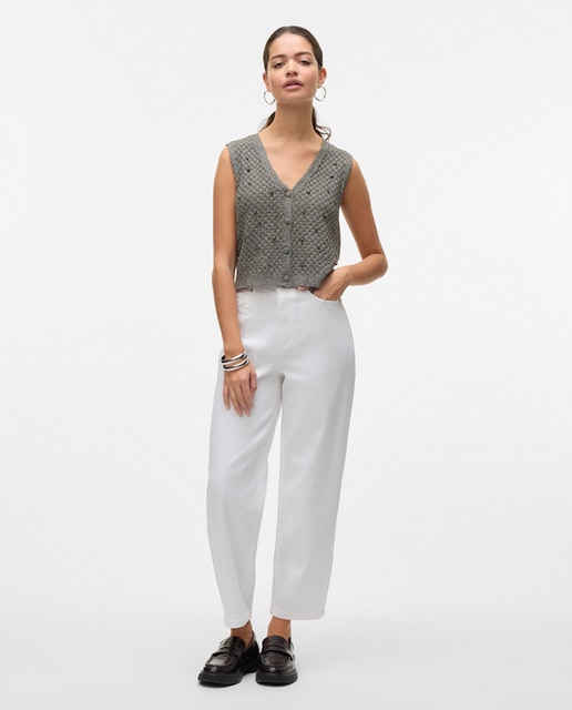 Imagem 0 de Jeans Mom Fit - Branco