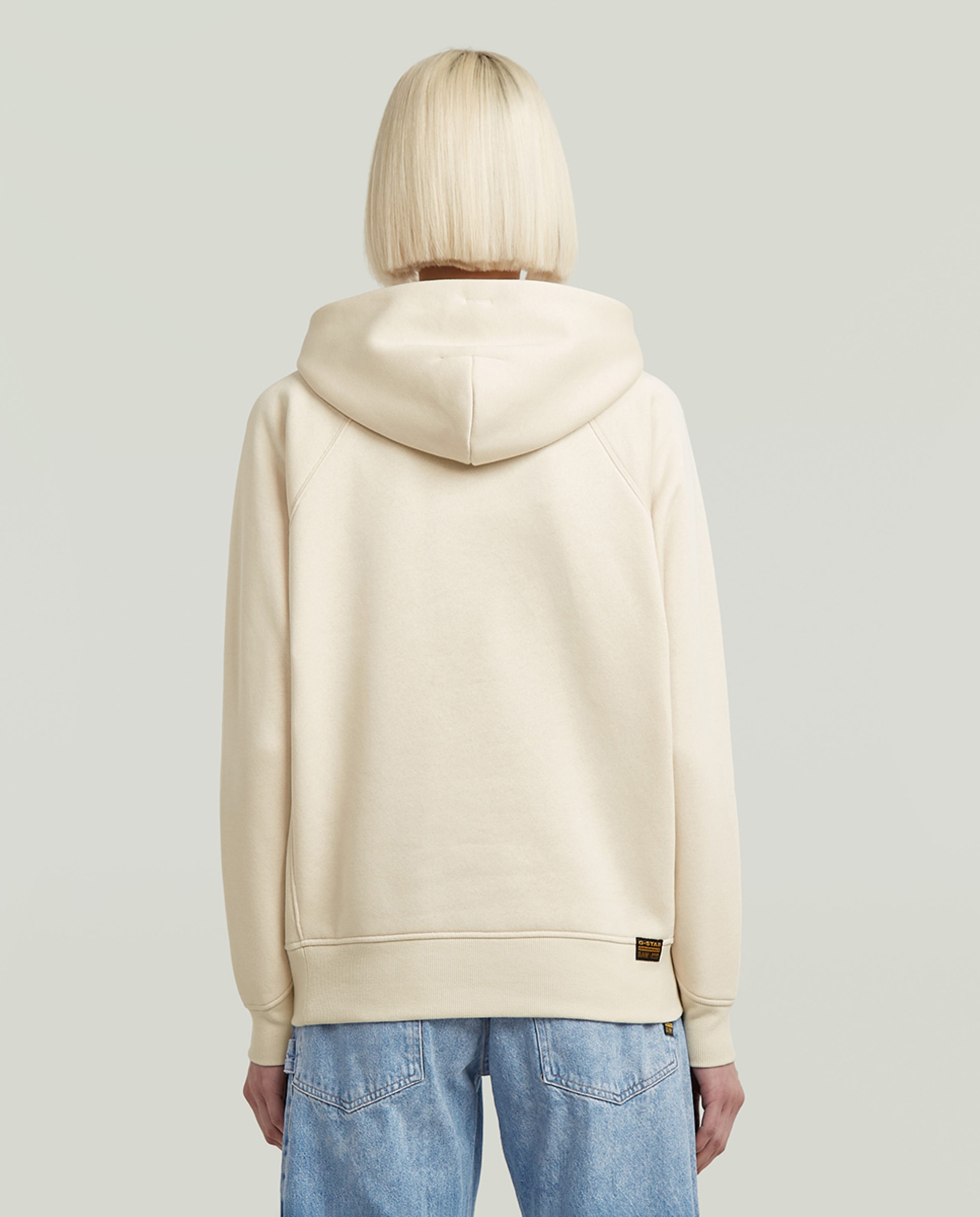 Sweatshirt de mulher com capuz Branco-2