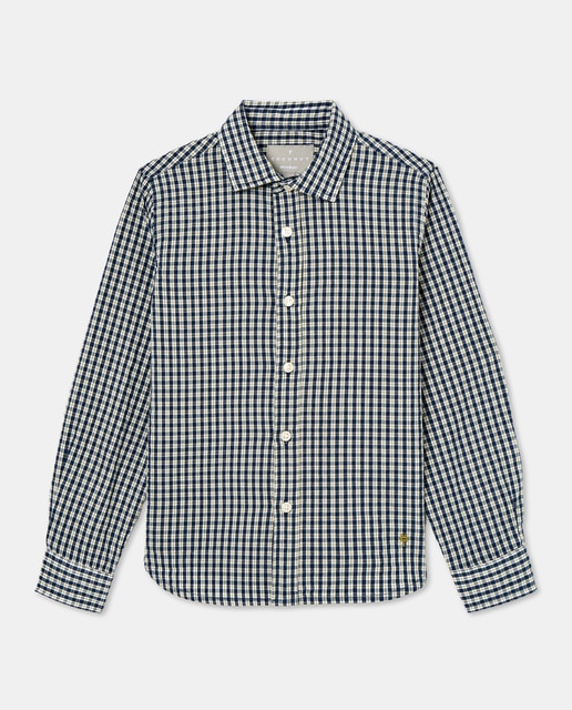 Imagem 0 de Camisa de Manga Comprida aos Quadrados com Fantasia