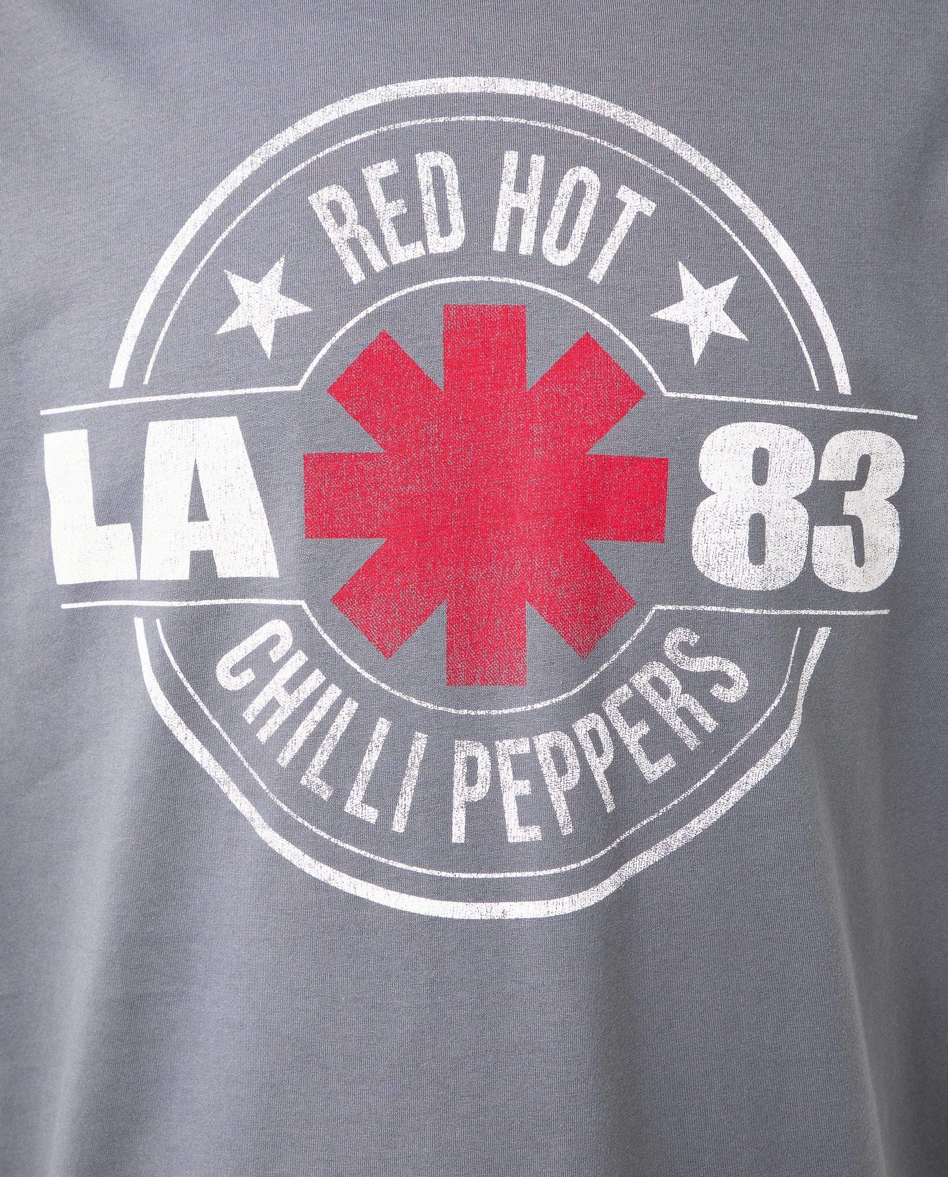 T-shirt de Manga Curta Red Hot Chilli Peppers Chumbo-5