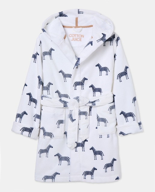 Imagen 0 de Albornoz estampado cebras de niño