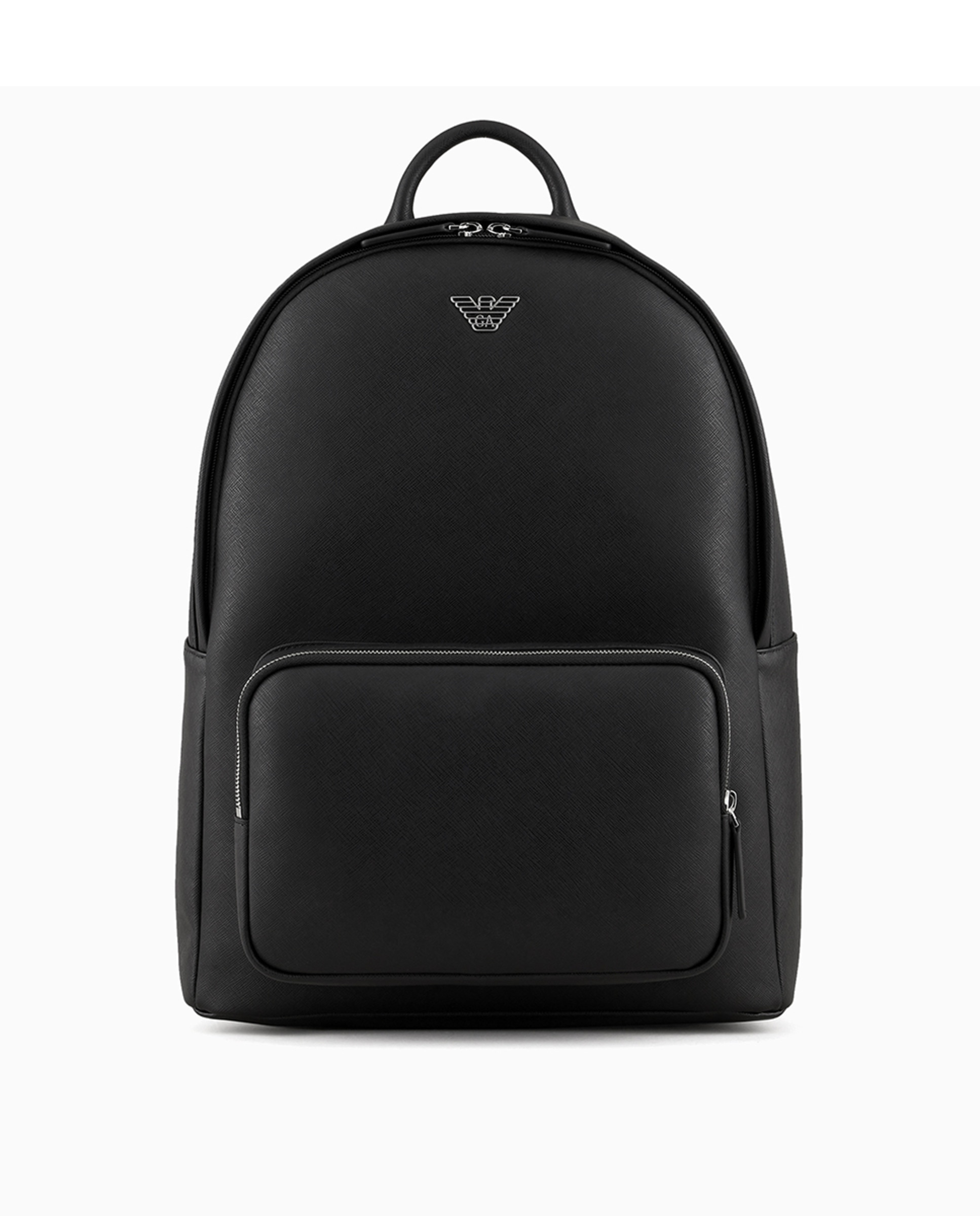 Mochila Saffiano com Bolso Preto-6
