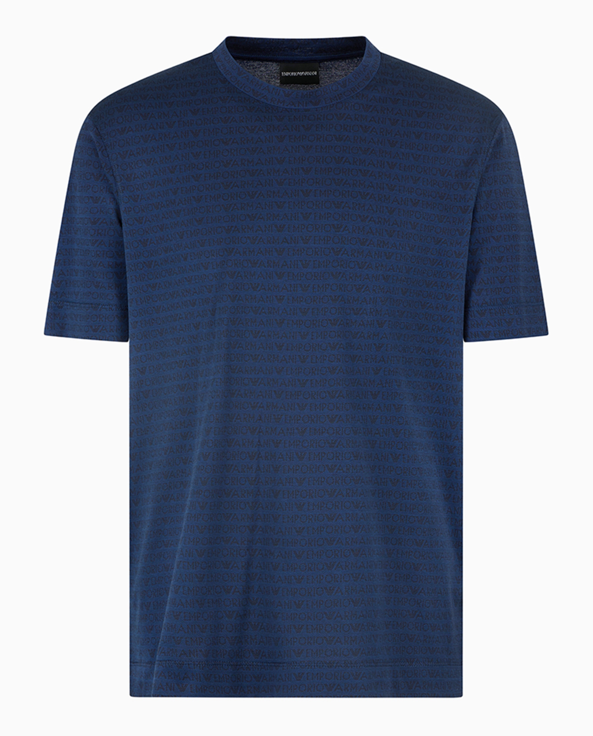 T-shirt Regular Fit com Manga Curta Preto-4