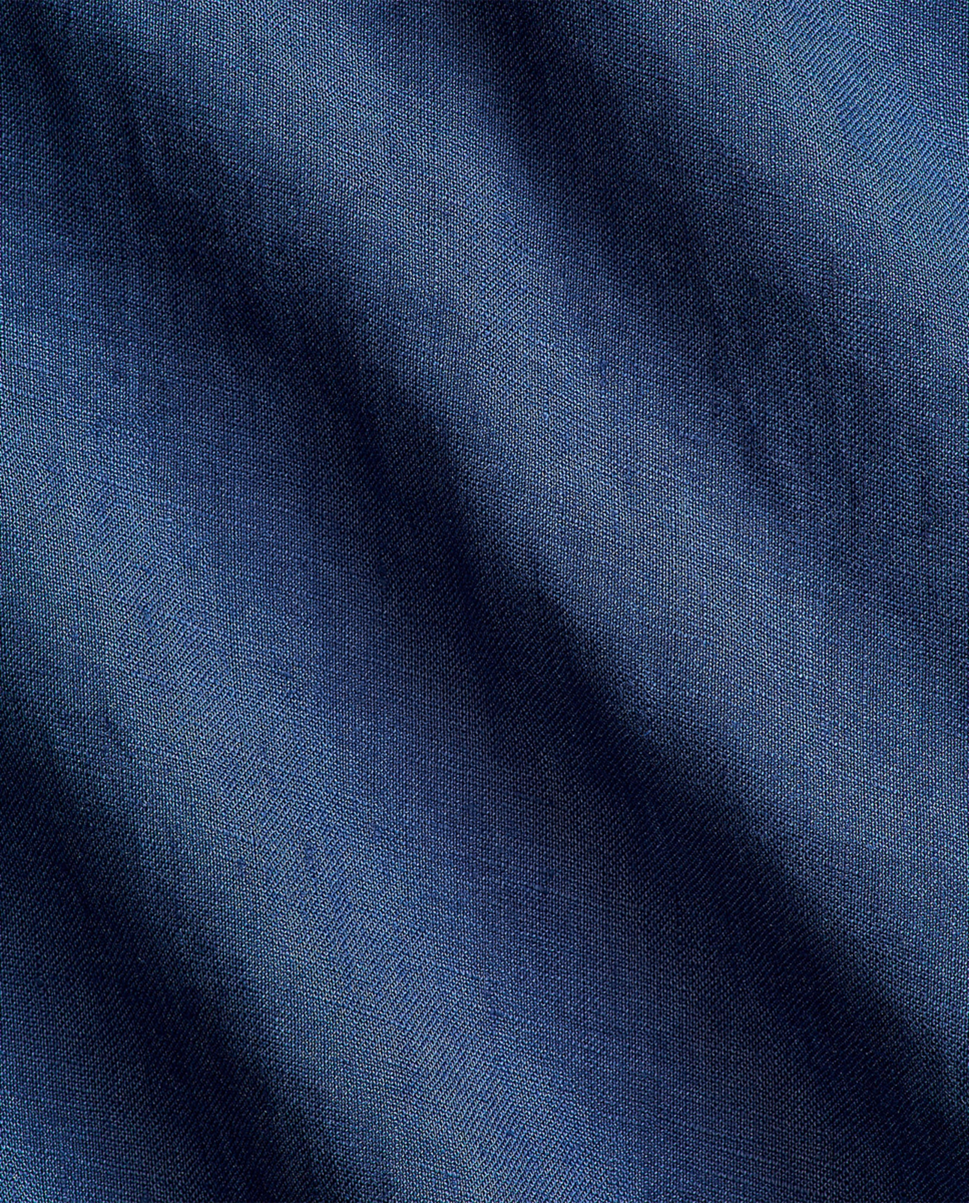 Camisa de Linho Custom fit Azul-marinho-5
