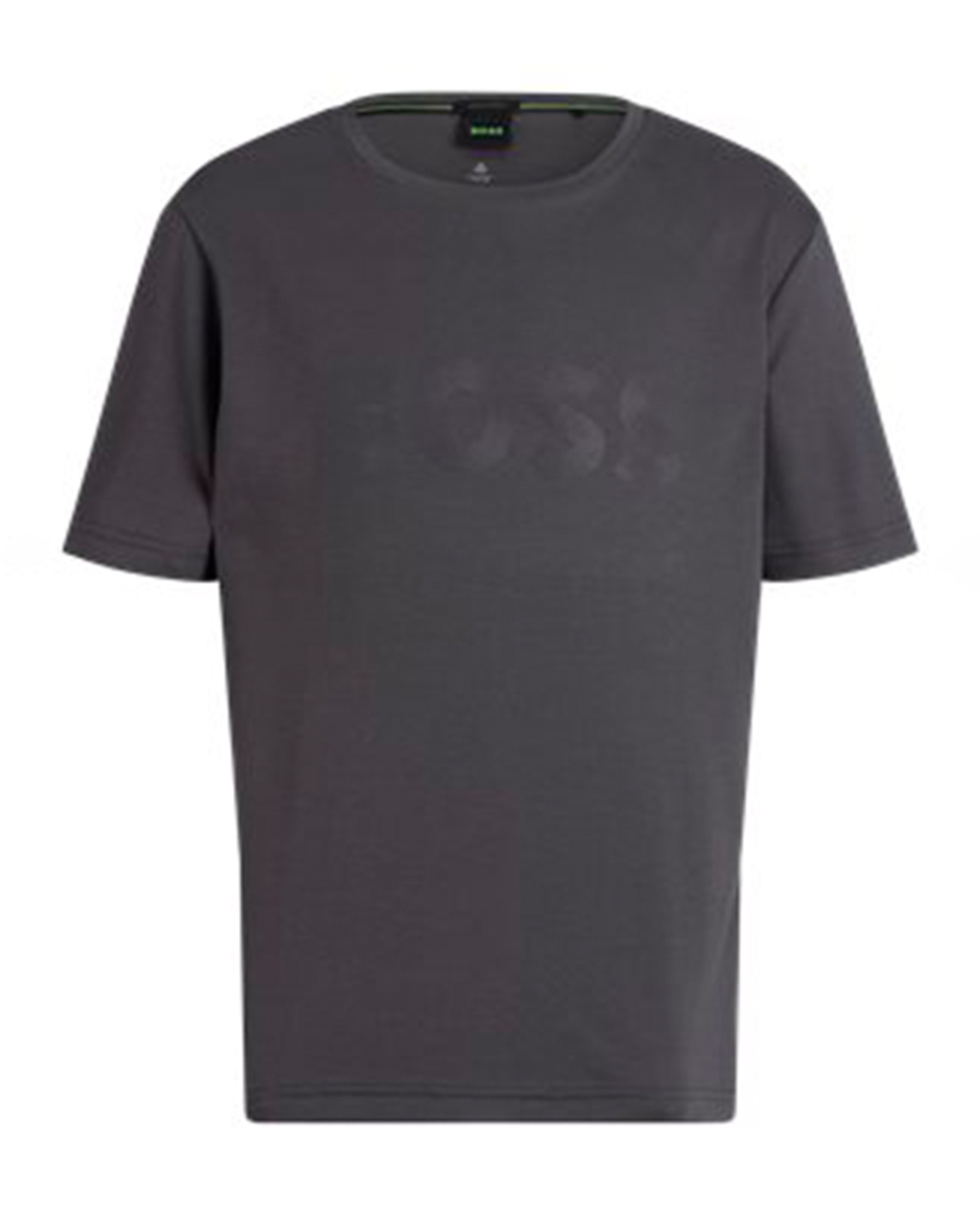 T-shirt de Manga Curta Tamanhos Grandes Preto-3