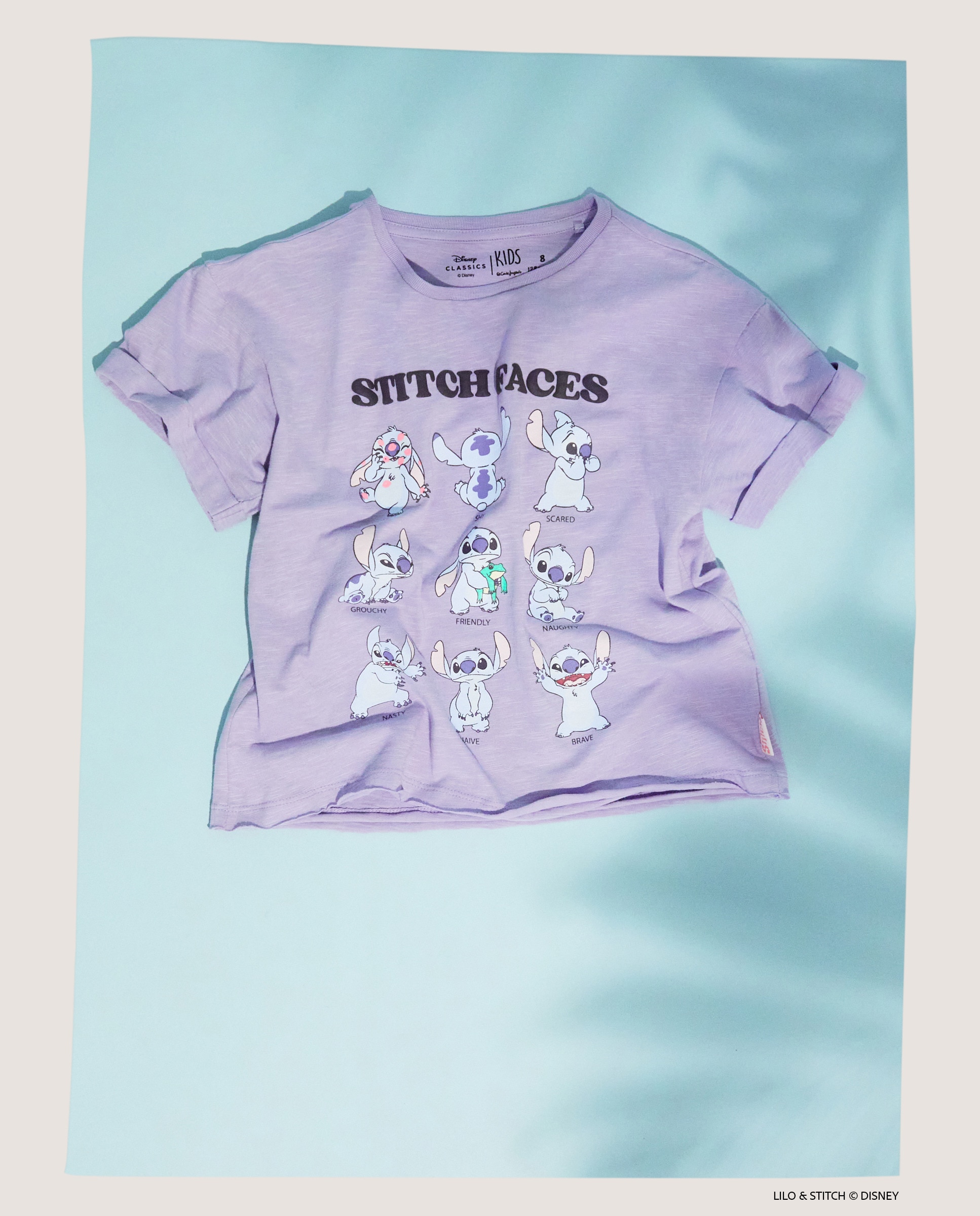 T-shirt Lilo & Stitch com Estampado Rosa-6