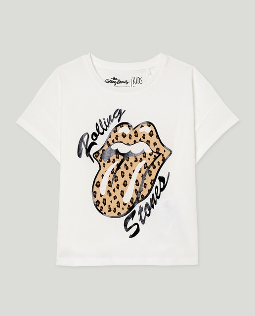Imagem 0 de T-shirt de Manga Curta com Estampado Posicional Rolling Stone Upson Foil