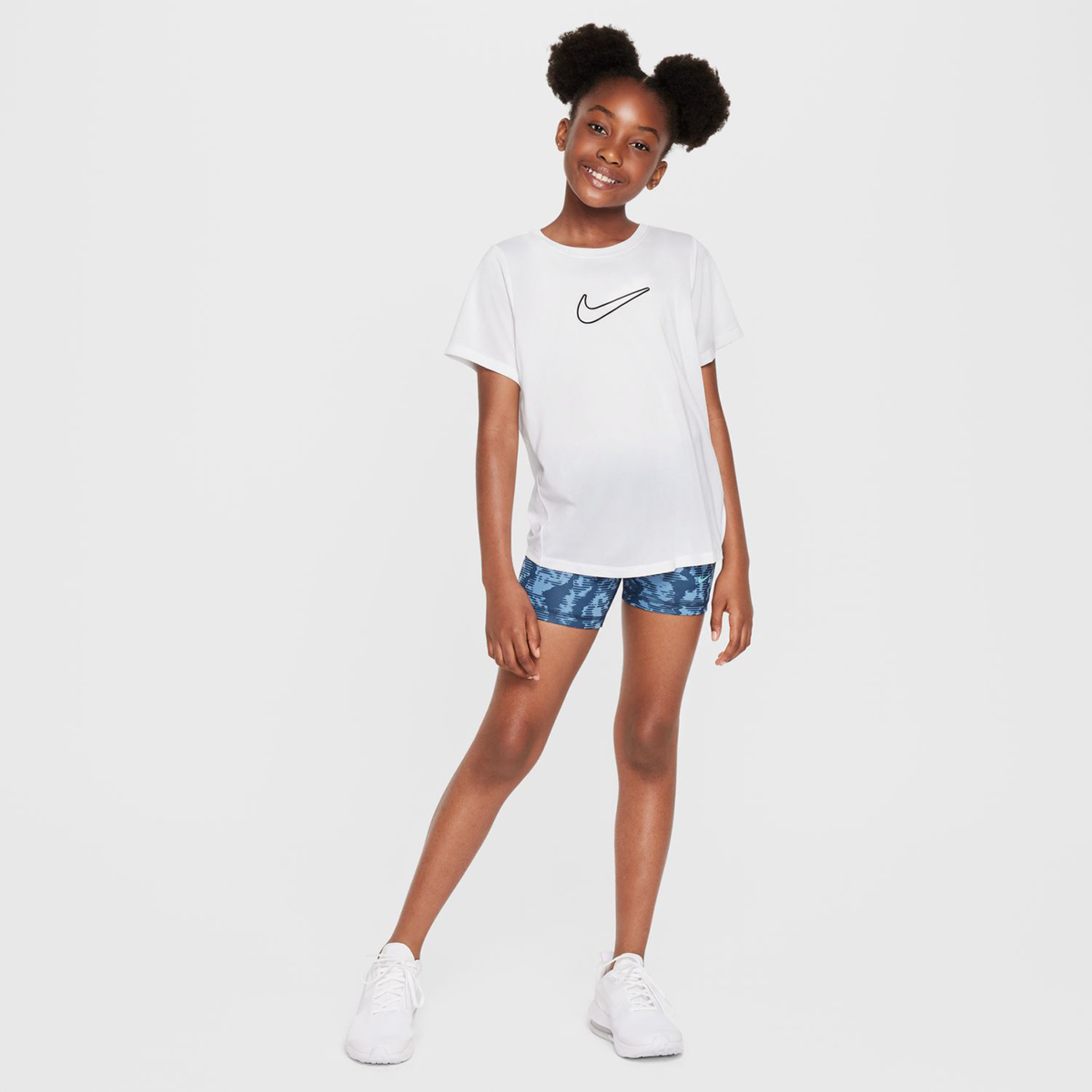 T-shirt de Menina One Fitted Branco-5