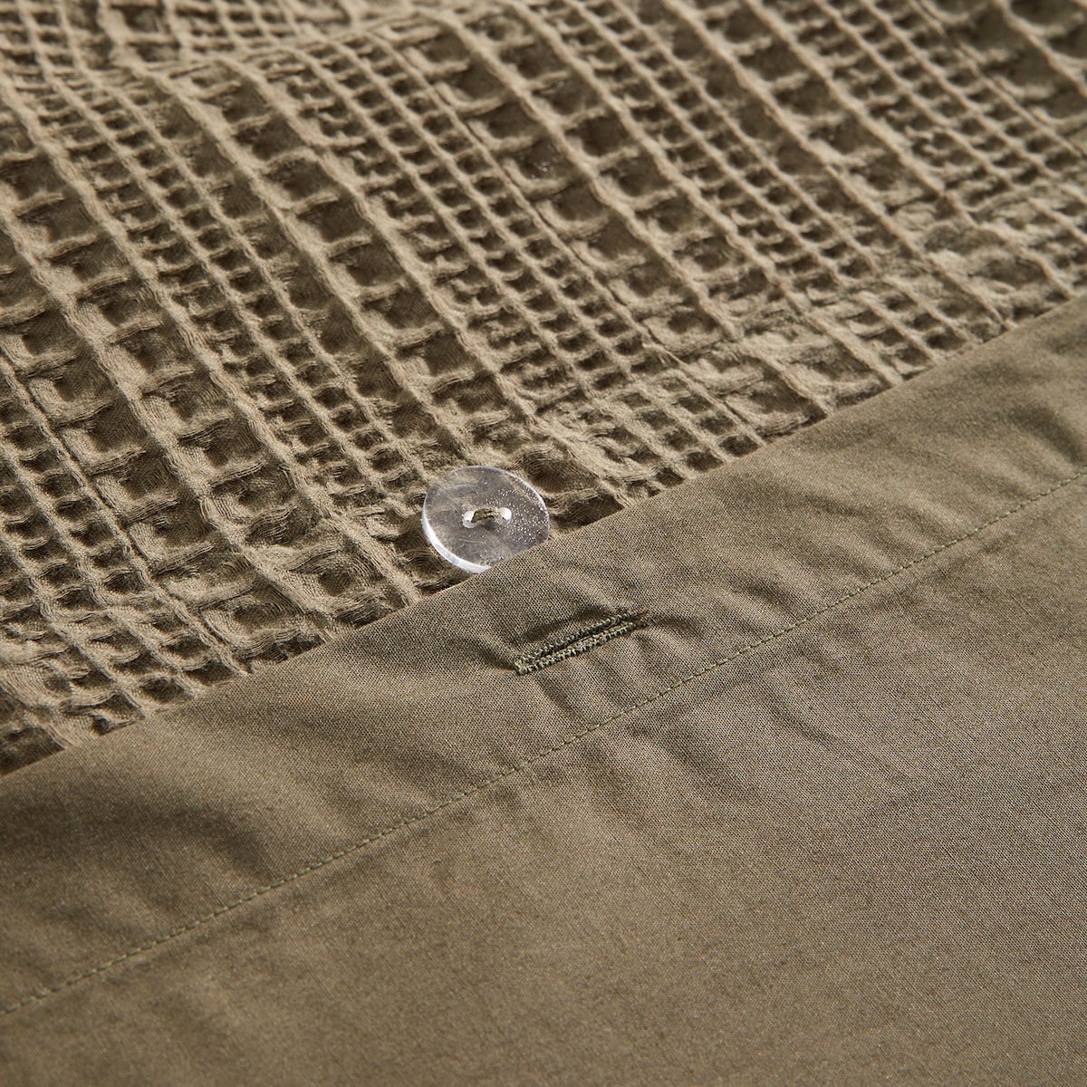 Conjunto de capa de edredão em algodão Cotton Verde-5