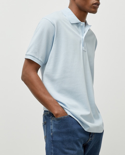 Imagen 0 de Polo básico de hombre manga corta liso