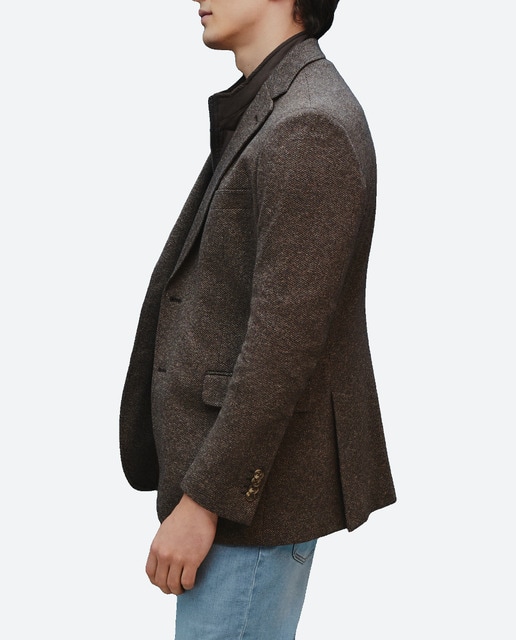 Imagen 0 de Chaqueta de hombre  punto diagonal con pechera