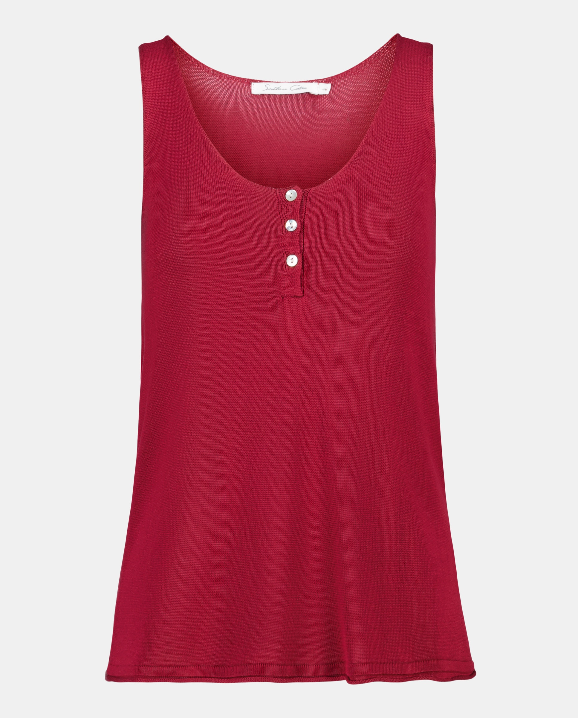 T-shirt sem mangas 610 Carmim-4