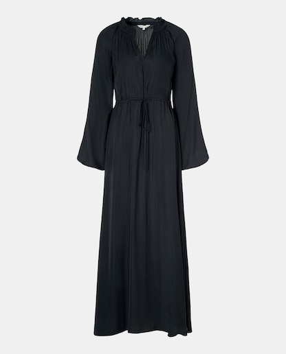 Imagen 0 de Vestido liso de manga larga de mujer