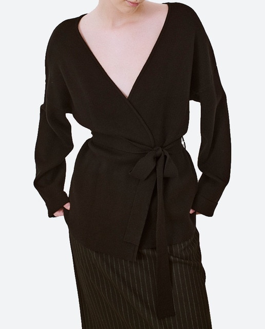 Imagen 0 de Cárdigan de mujer manga larga cruzado