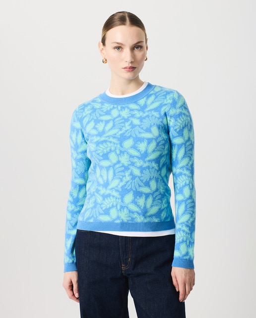 Imagem 0 de Camisola de Malha Tipo Jacquard com Decote Redondo